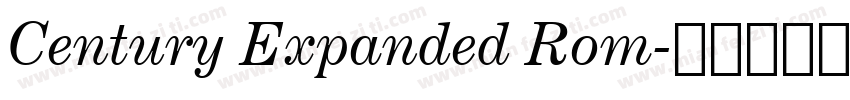 Century Expanded Rom字体转换
